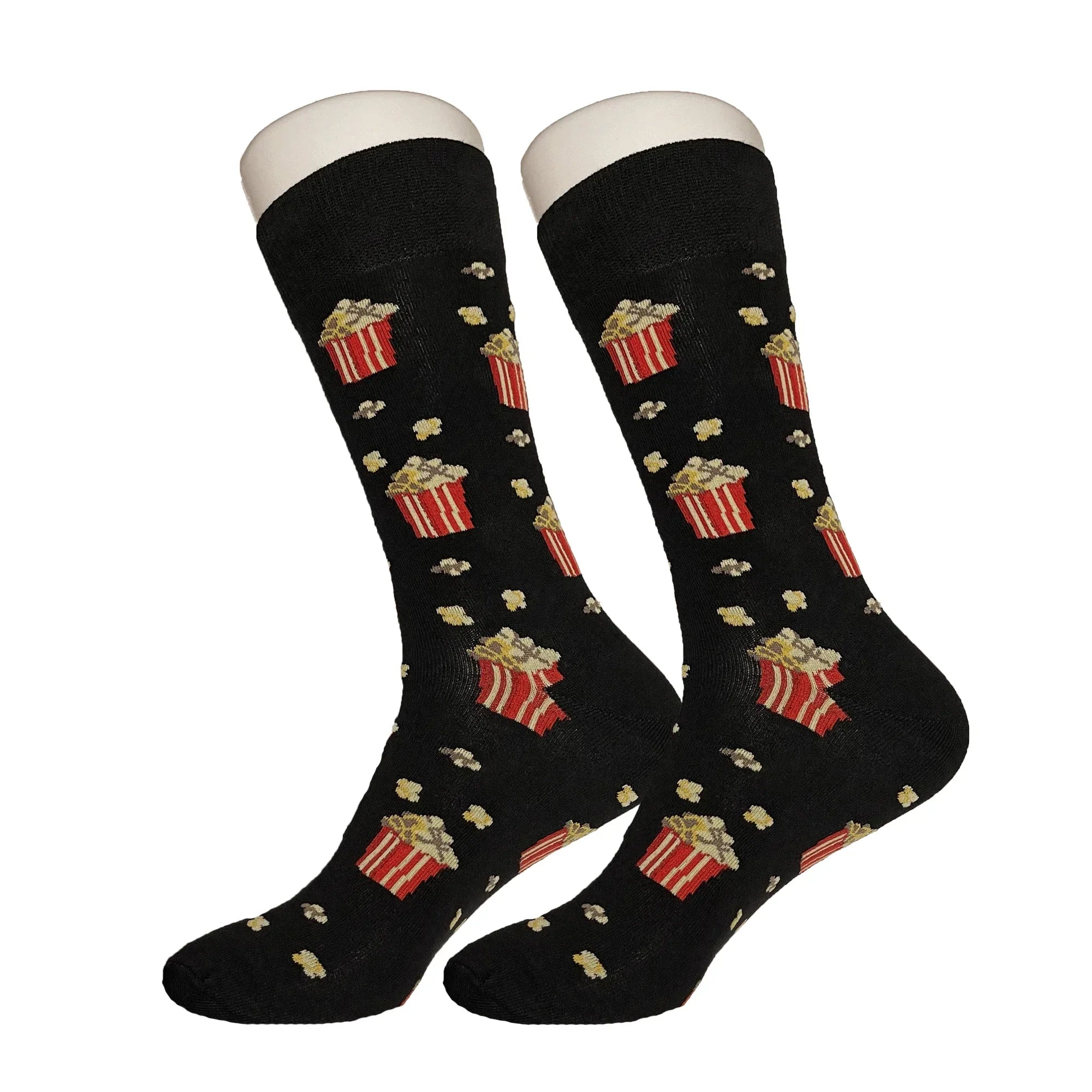 Black Popcorn Socks
