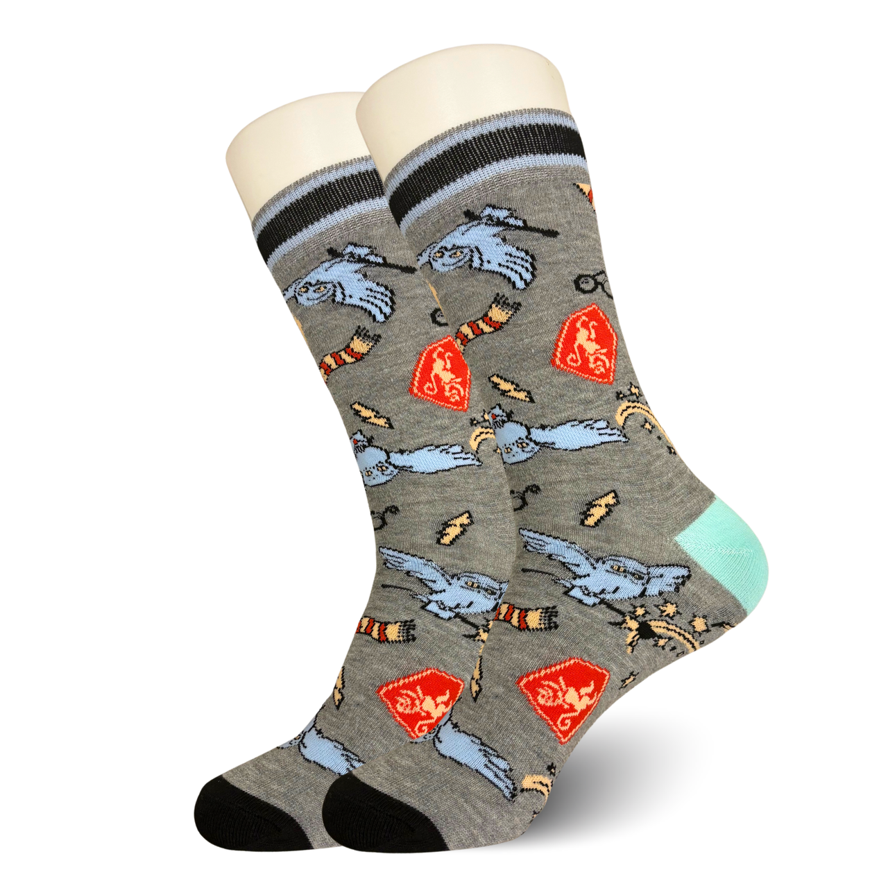 Grey Hogwarts Socks