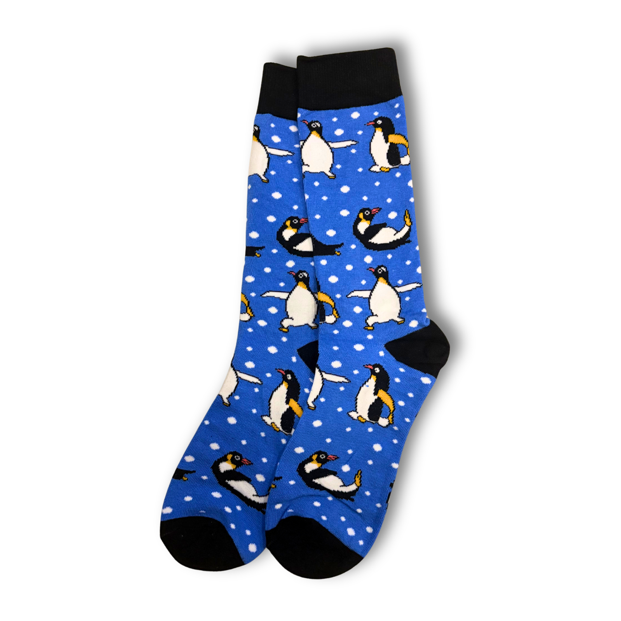 Blue Sliding Penguin Socks