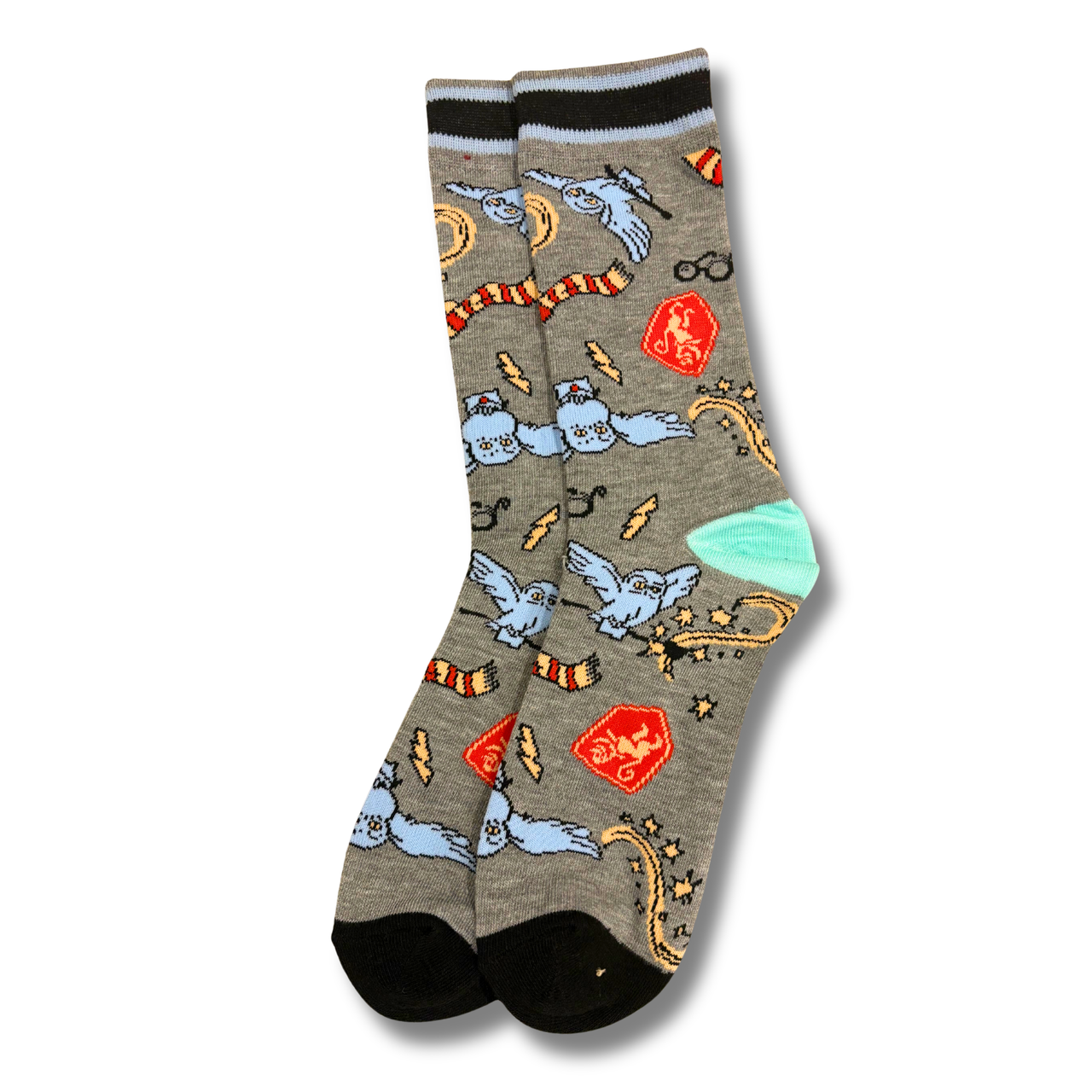 Grey Hogwarts Socks