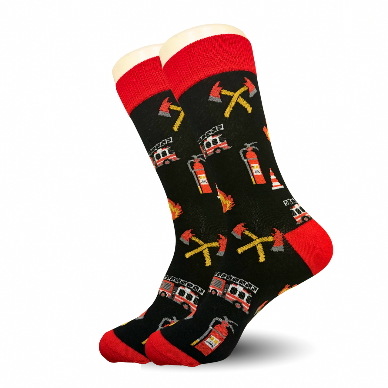 Black Firefighter Socks
