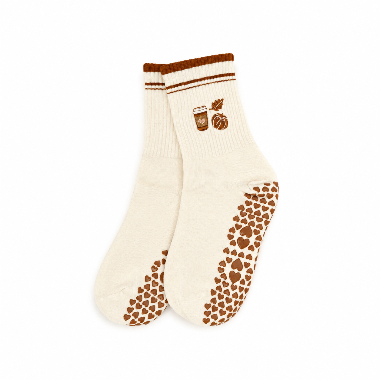 Pumpkin Spice Latte Pilates Socks