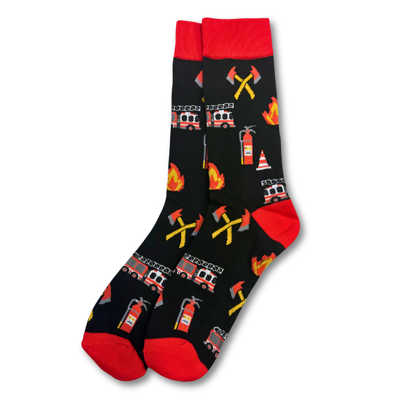 Black Firefighter Socks