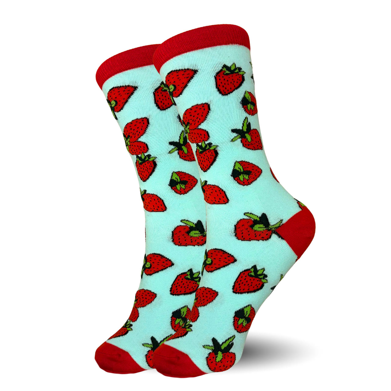 Teal Stawberry Socks
