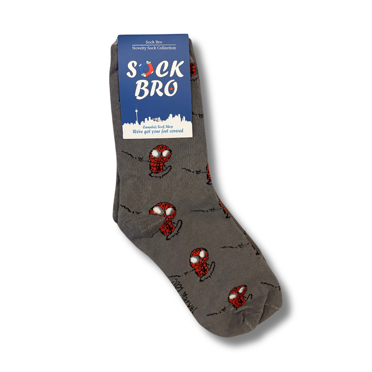 Grey Spider-boy Socks