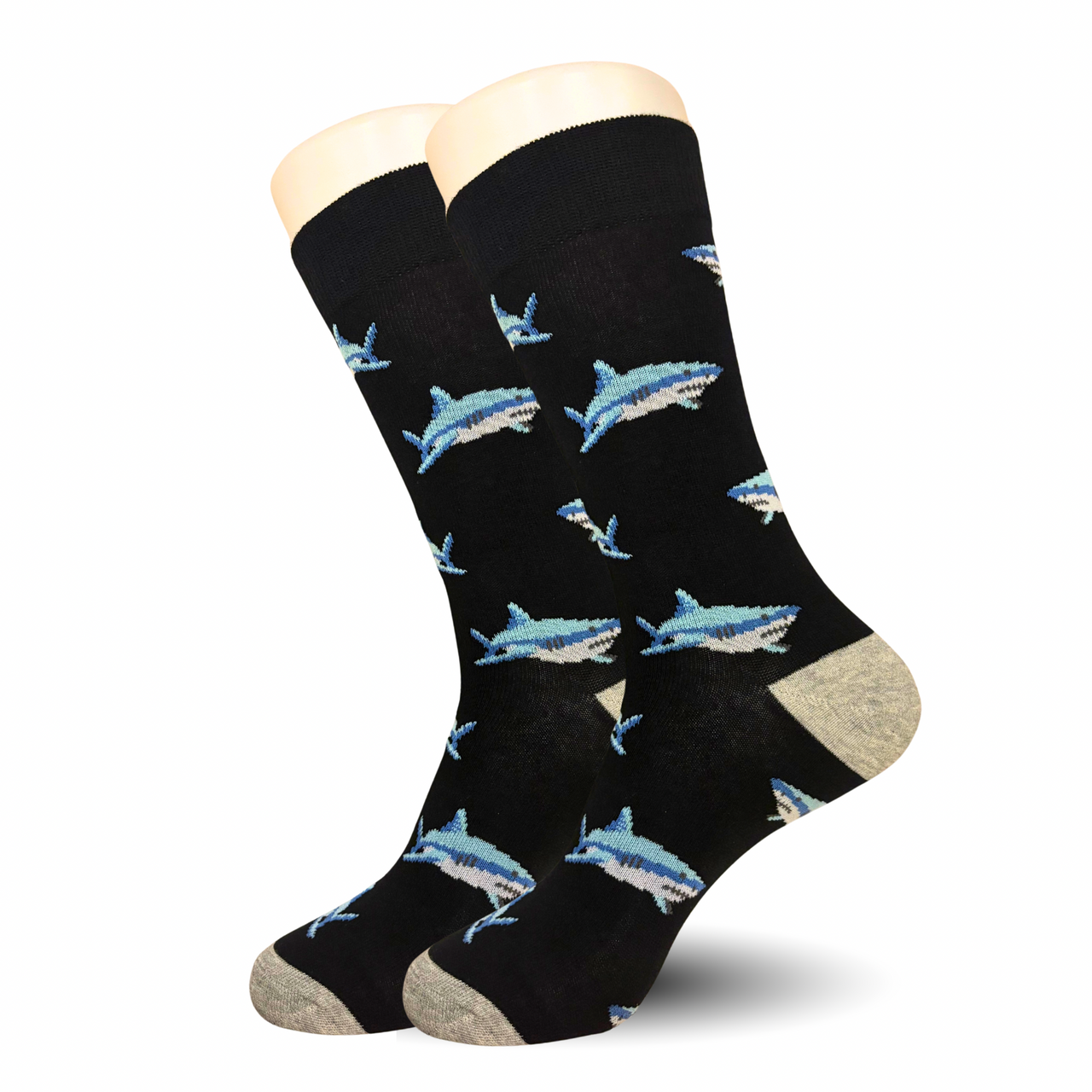 Light Blue Shark Socks