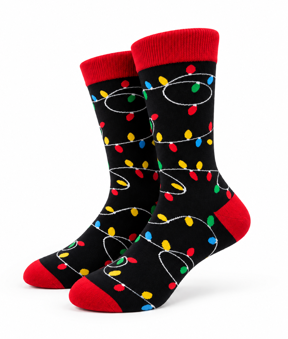 Christmas Tree Light Socks