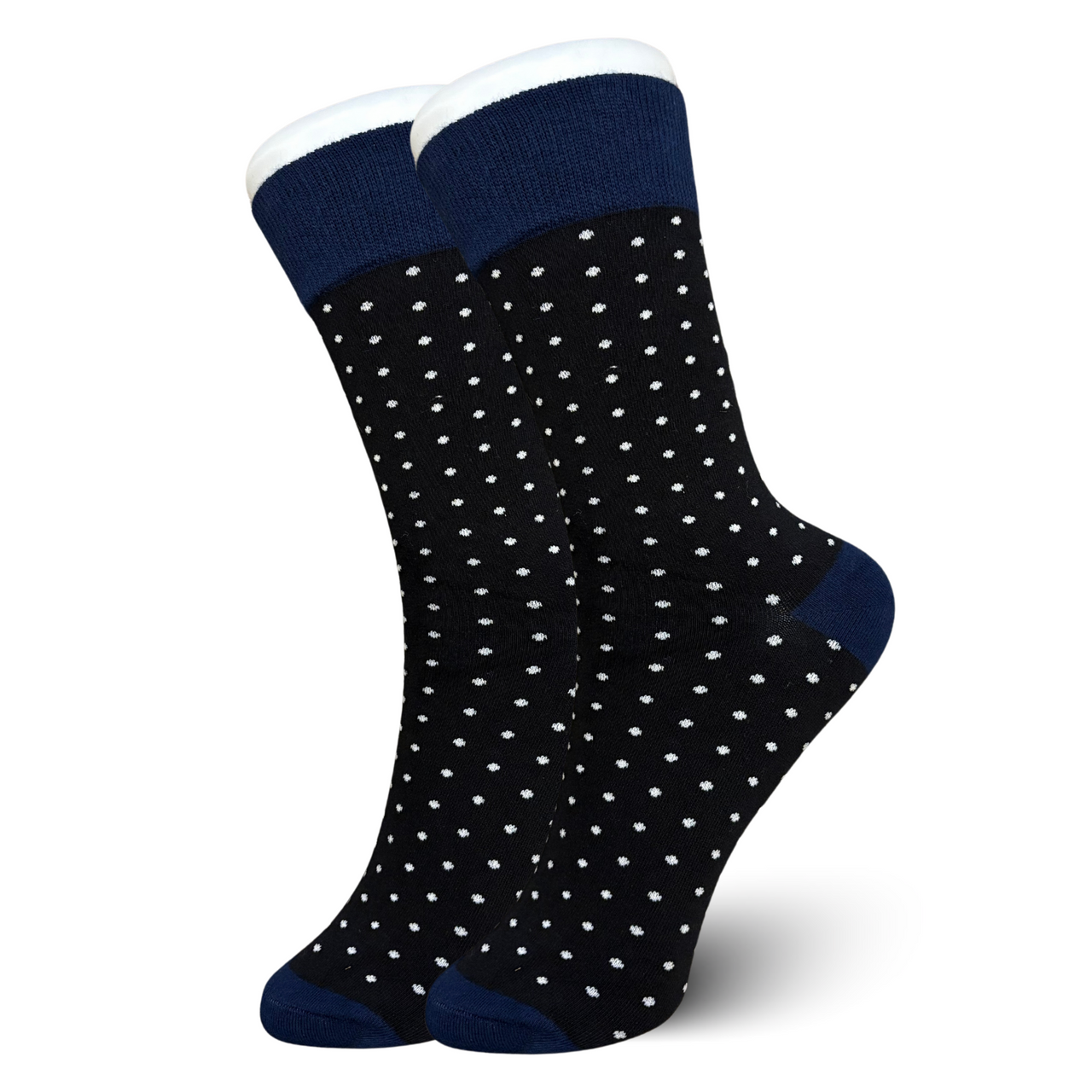 Black White Polka Dot Socks