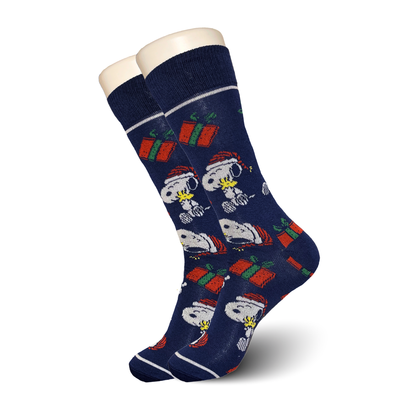 Blue Snoopy Christmas Socks