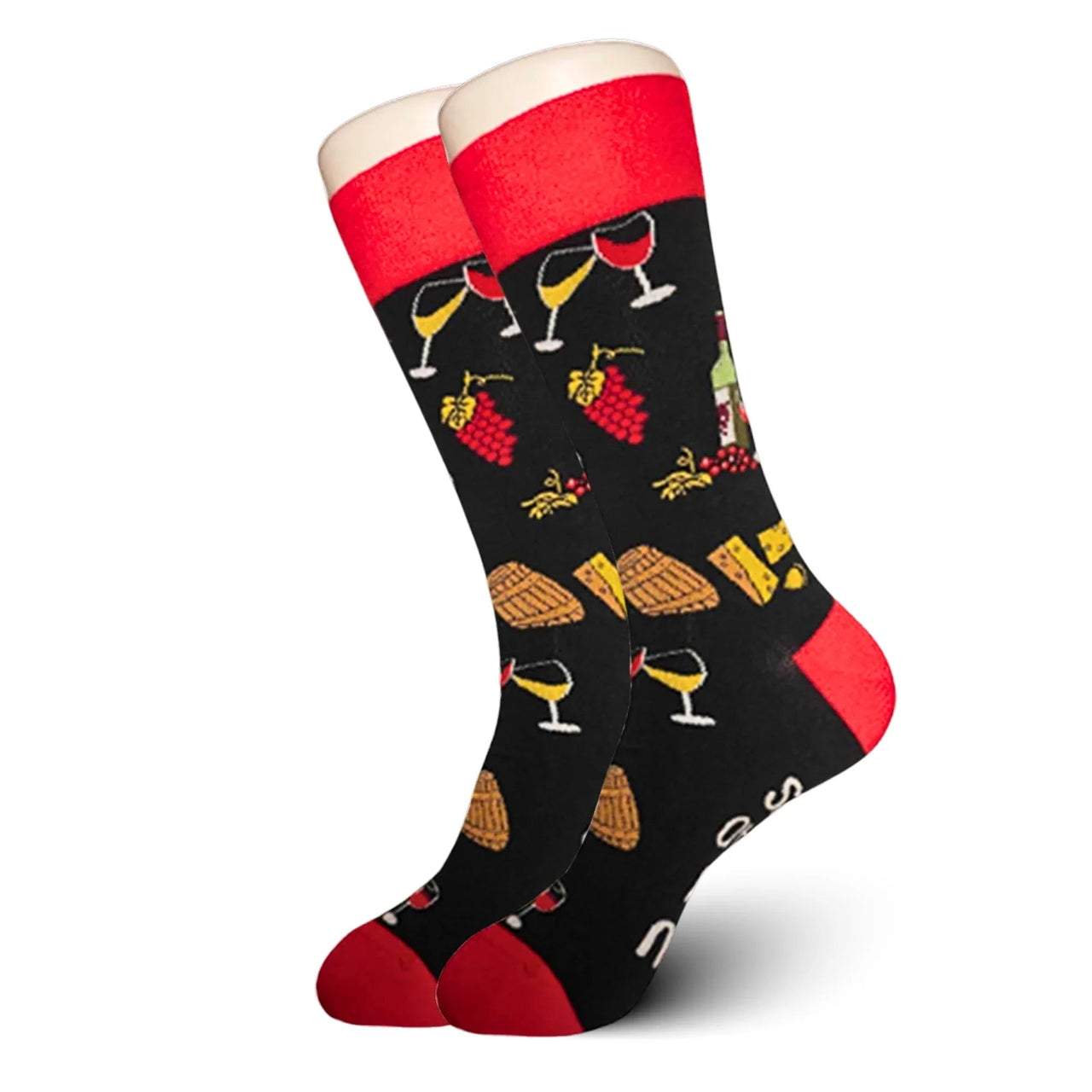 Wine and Cheese Socks