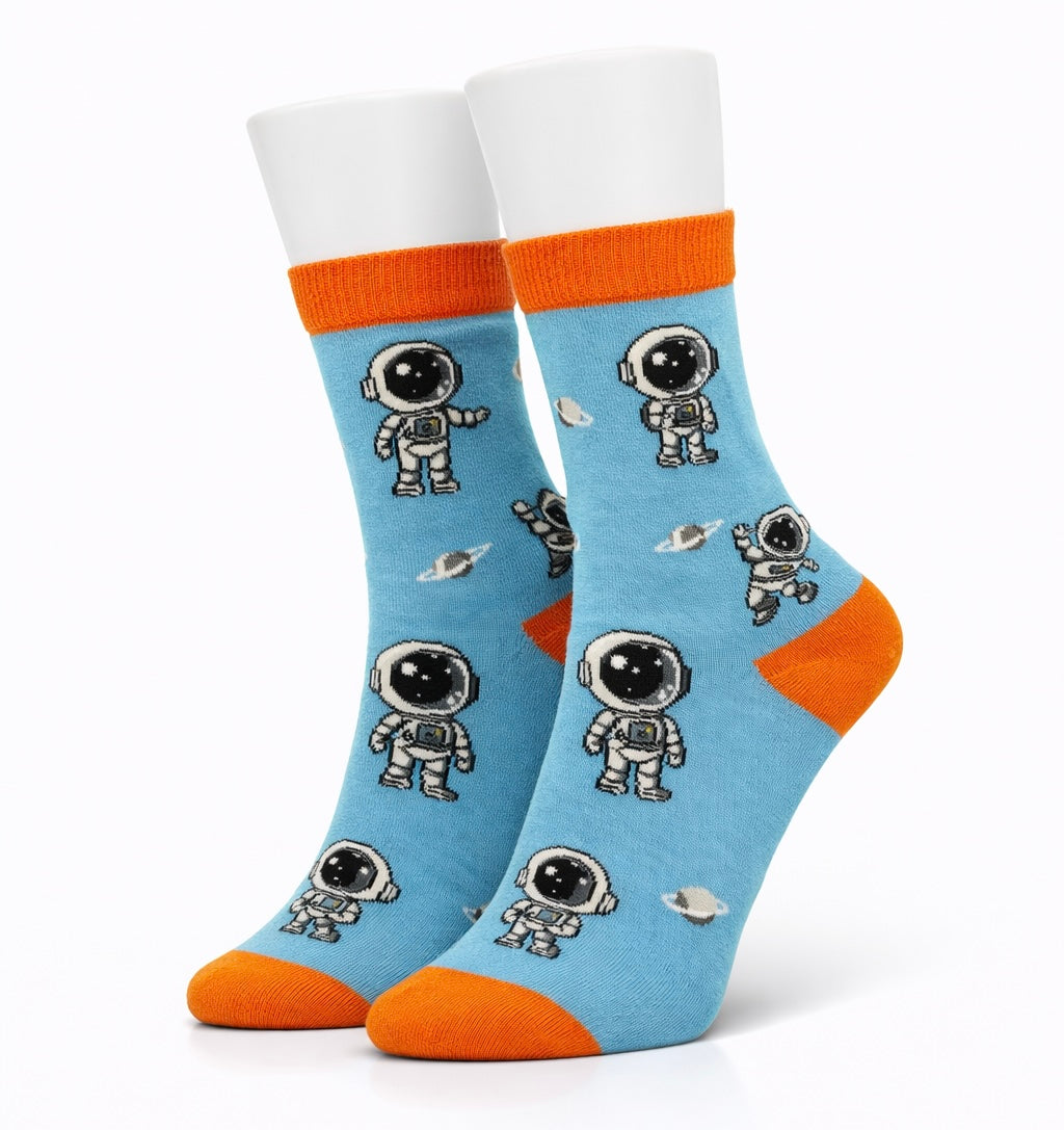 Blue Spaceman Socks