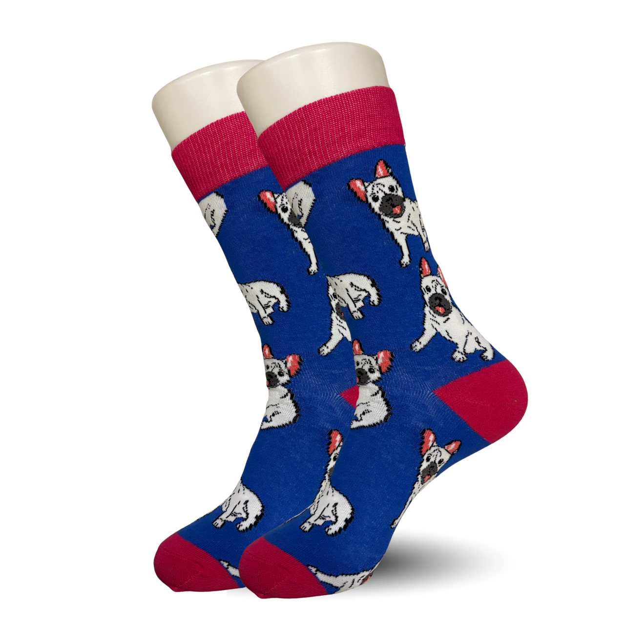 Blue Bulldog Socks