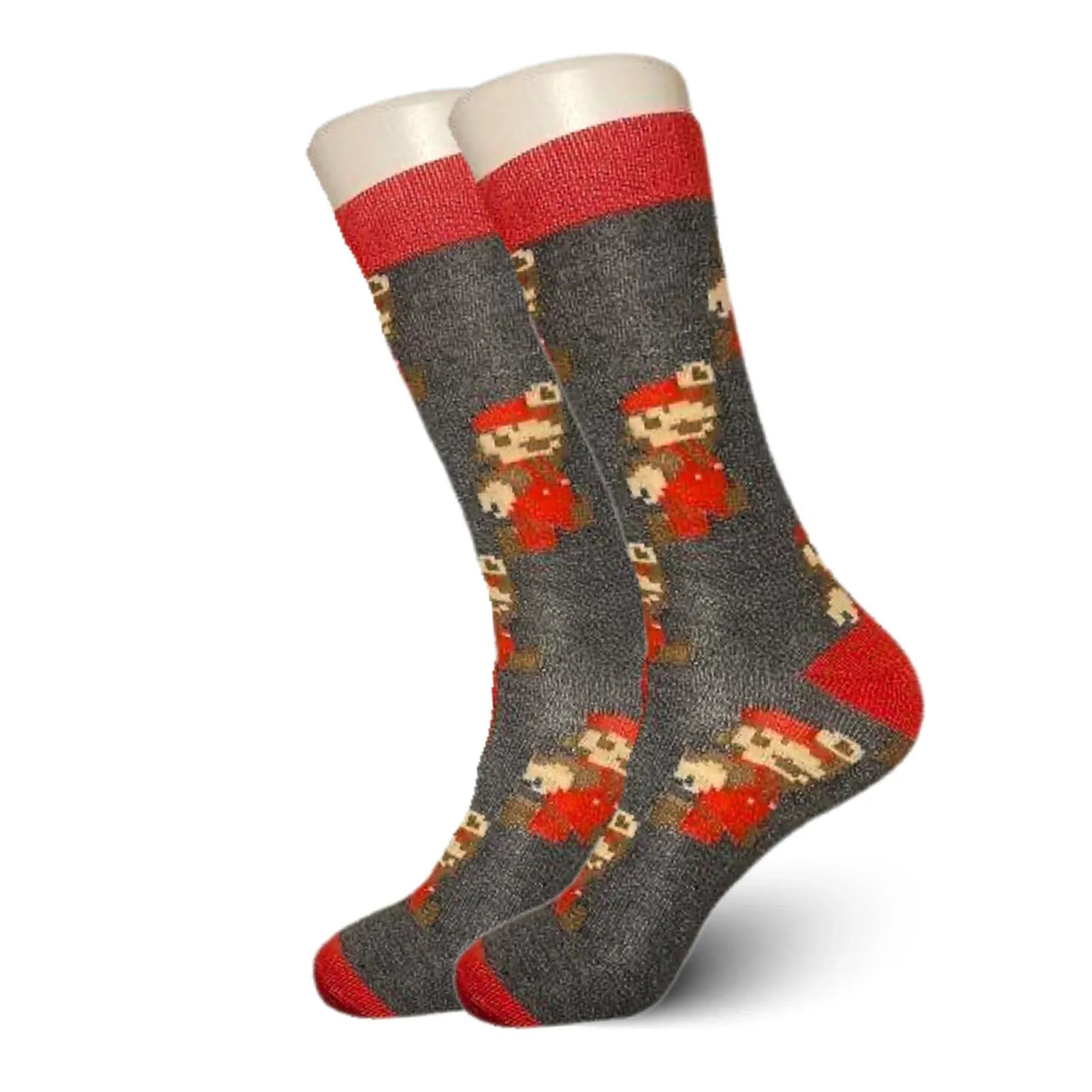 Grey Mario Socks