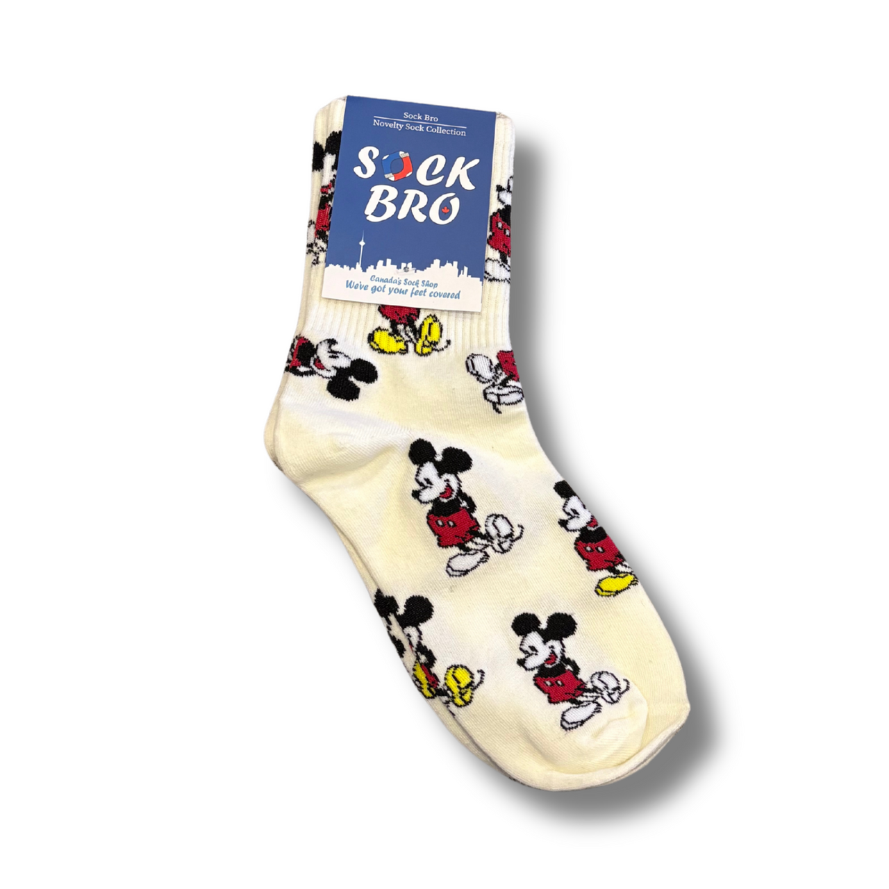 White Mickey Mouse Socks
