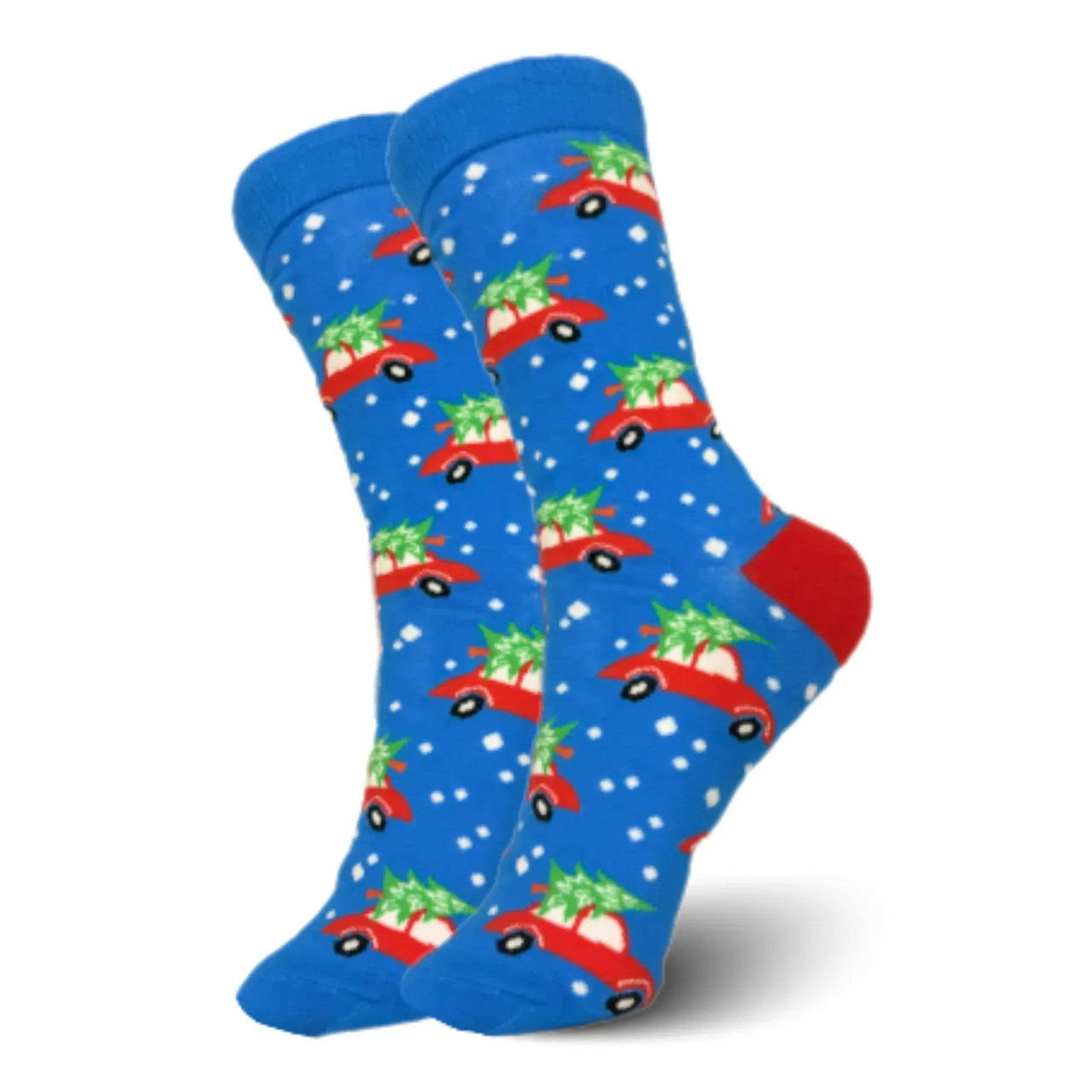 Blue Christmas Tree Car Socks