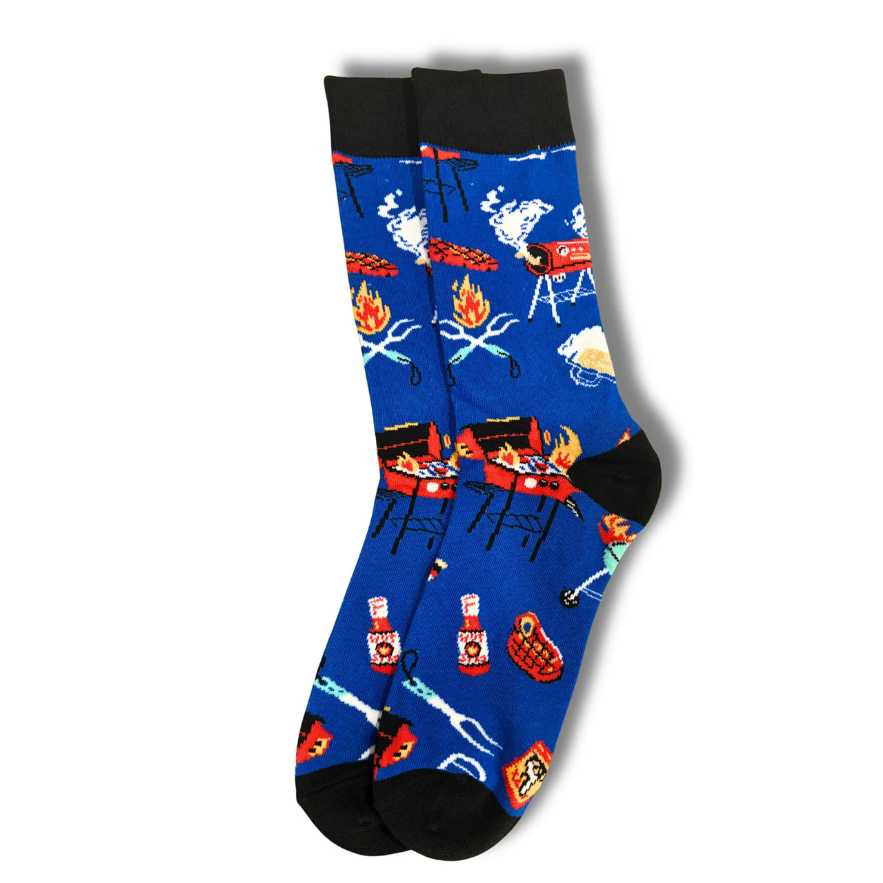 Blue BBQ Smoker Socks