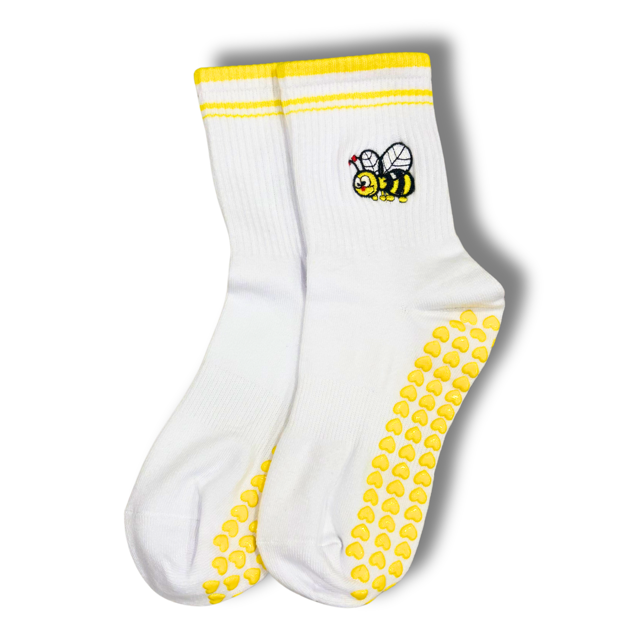 Bumble Bee Pilates Socks