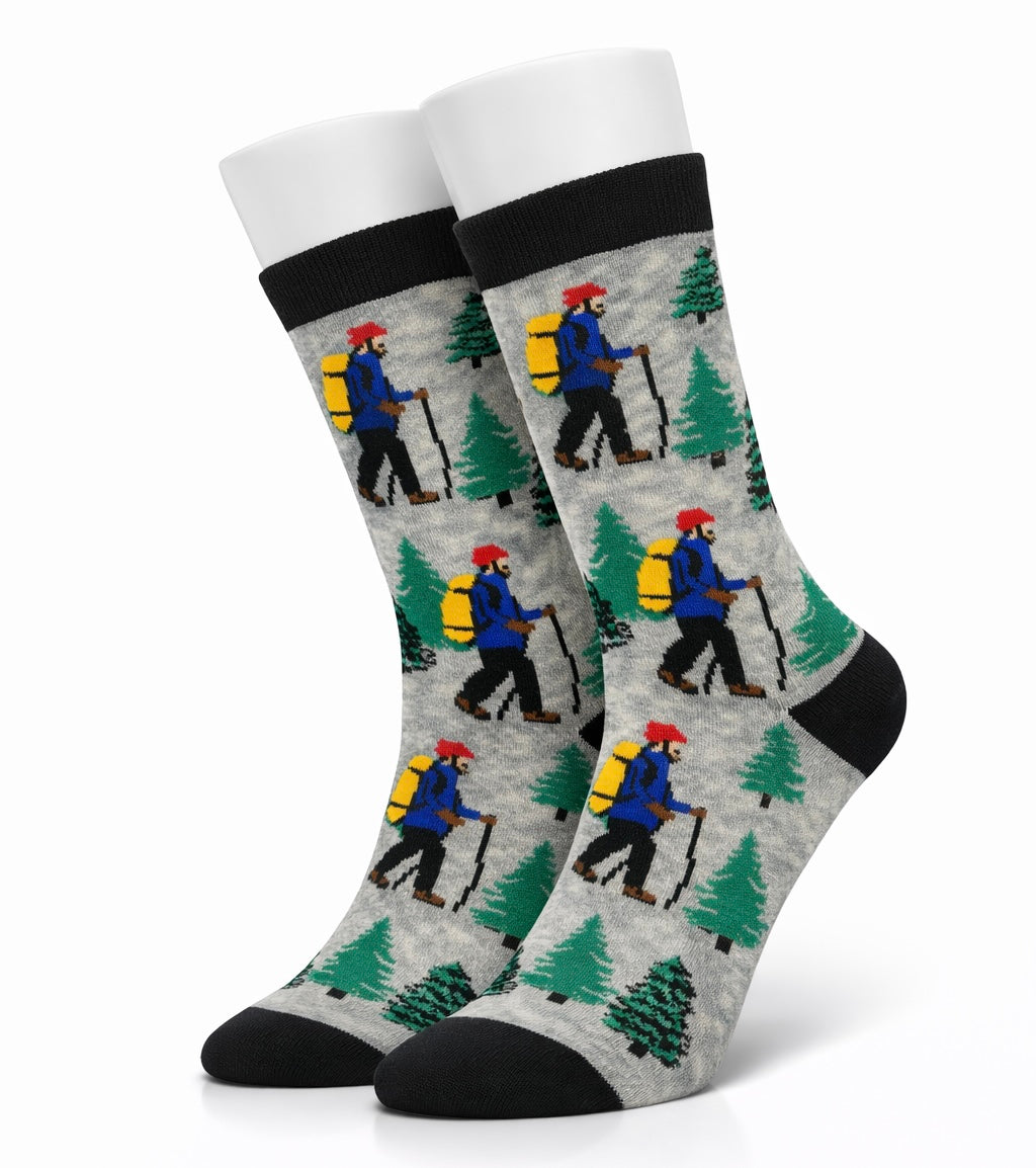 Grey Hiking Socks