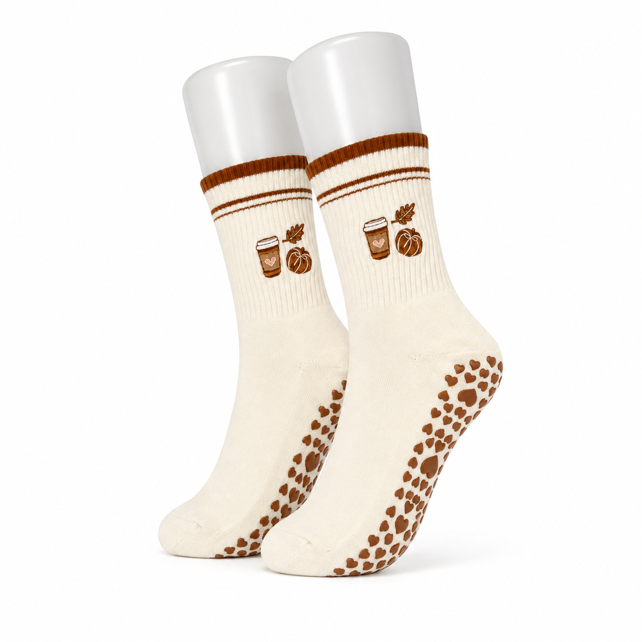 Pumpkin Spice Latte Pilates Socks