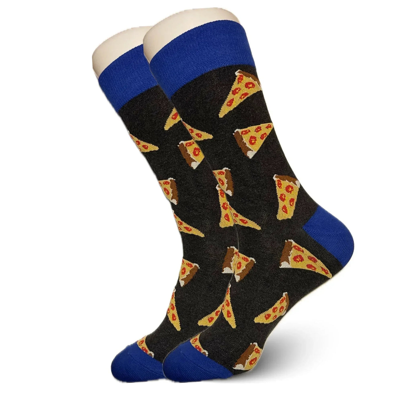 Grey Pizza Socks