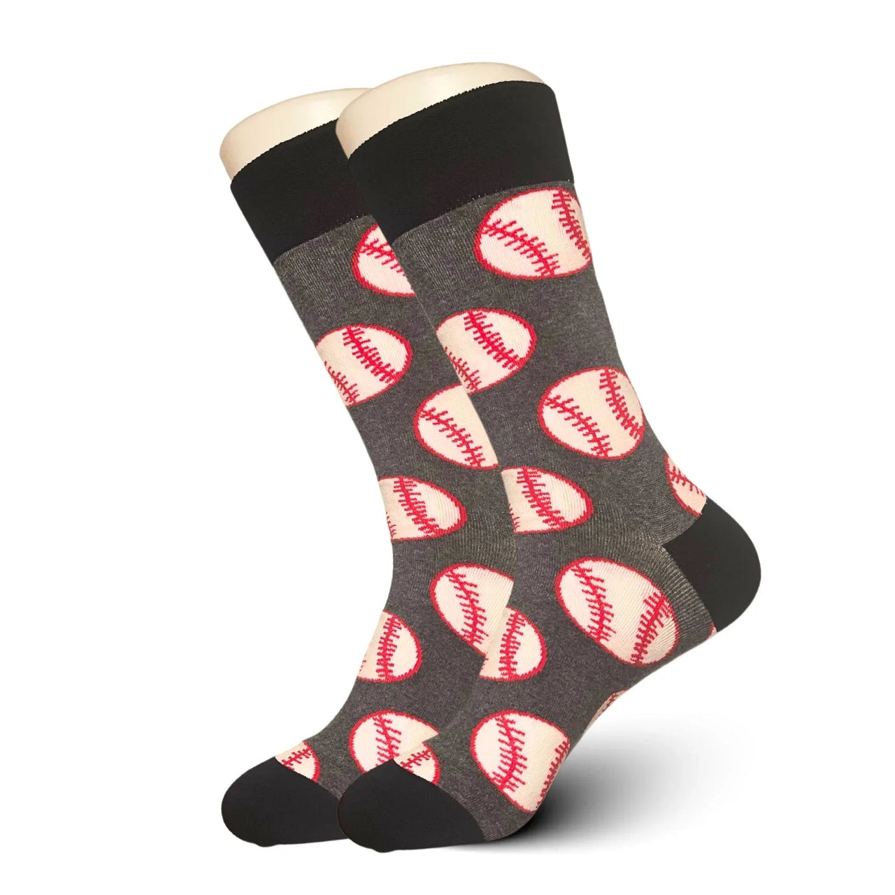 Grey Baseball Socks