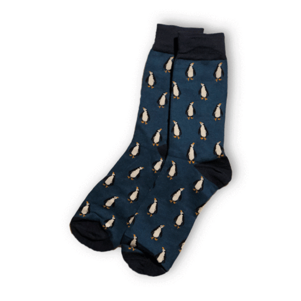 Blue Penguin Socks