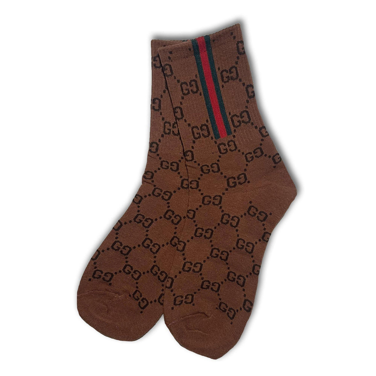 Brown Designer Socks