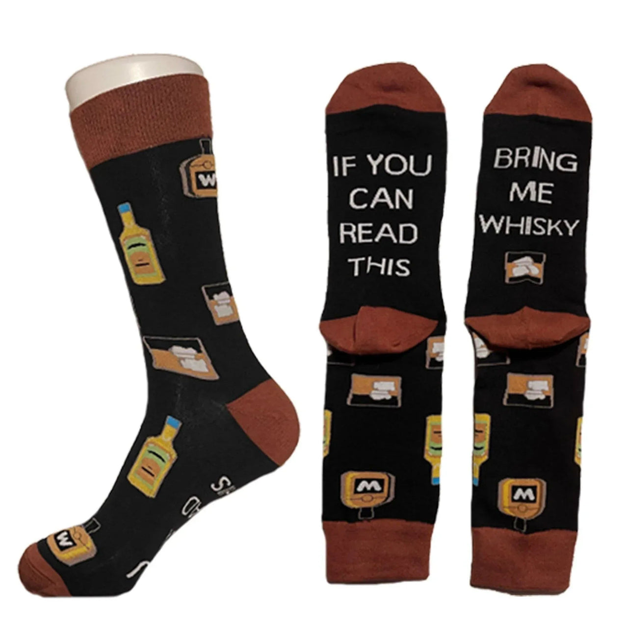 Black Whiskey Socks