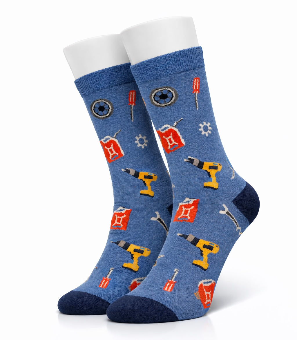 Blue Mechanic Socks