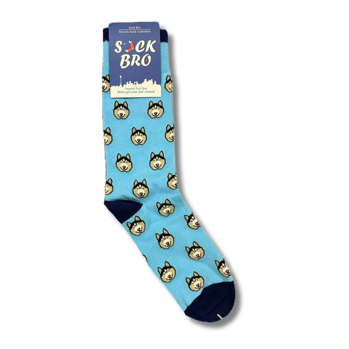 Blue Husky Socks