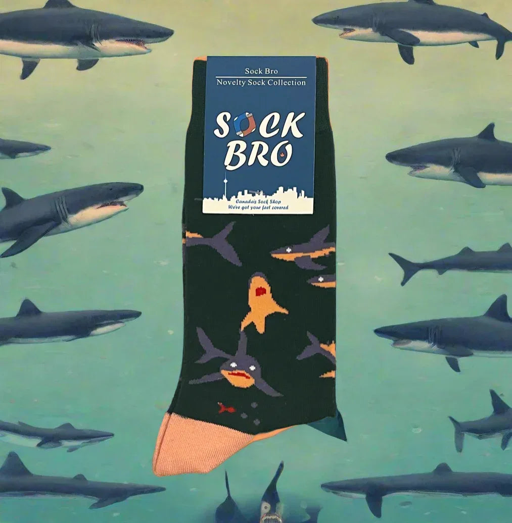 Green Shark Socks