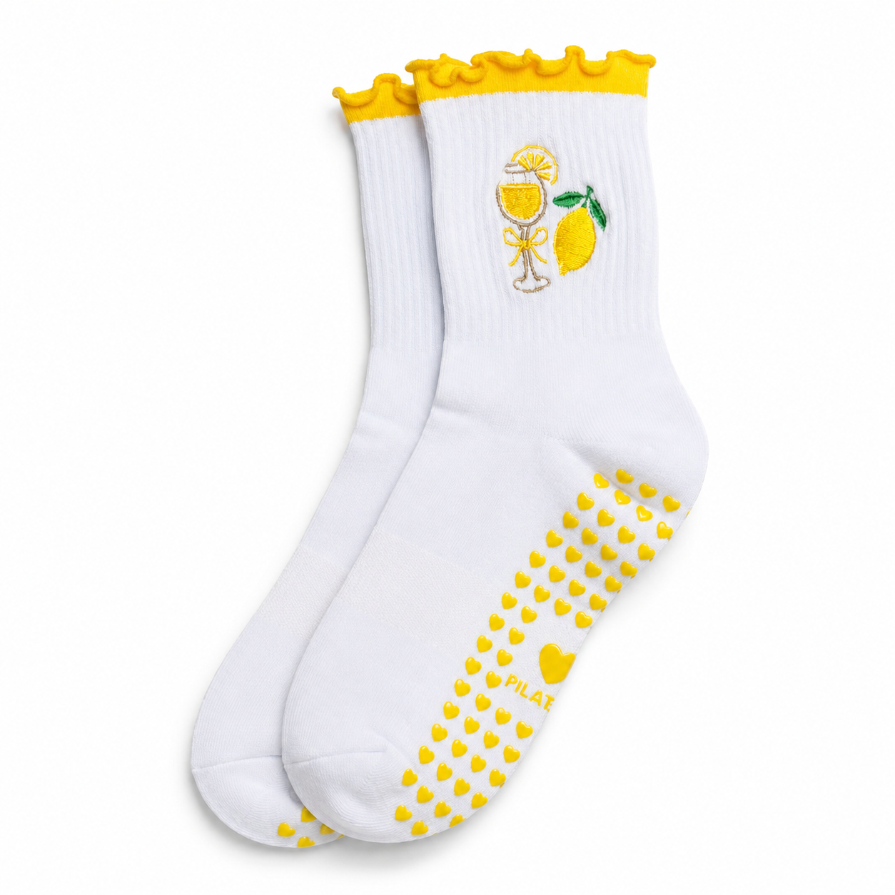 Lemon Cello Pilates Socks