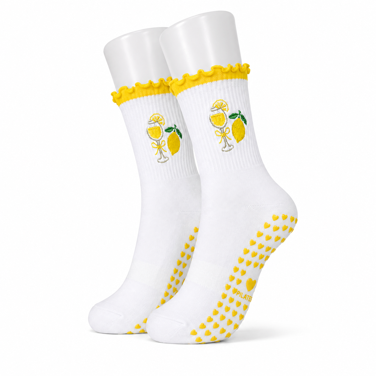 Lemon Cello Pilates Socks