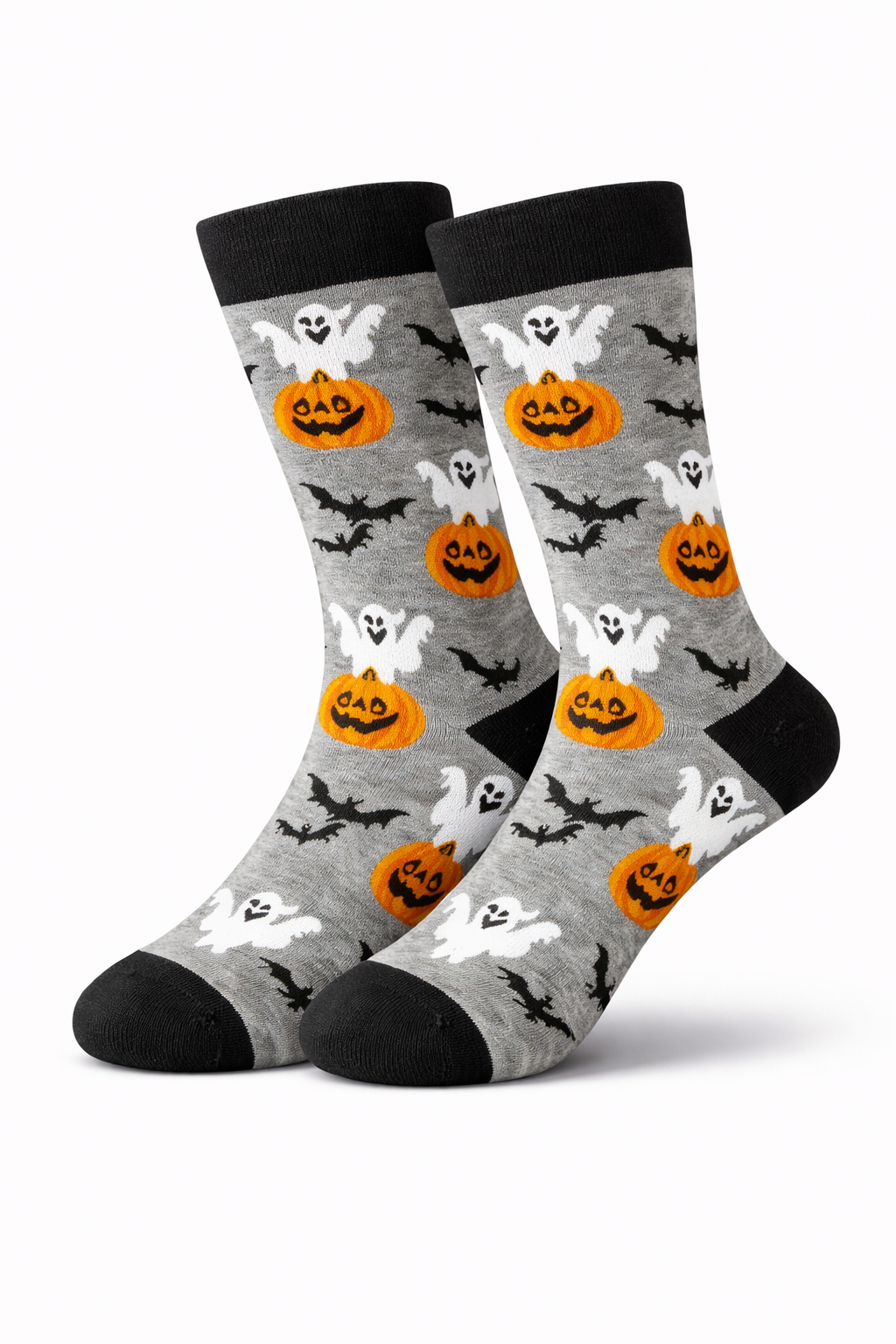 Grey Bat Ghost Socks
