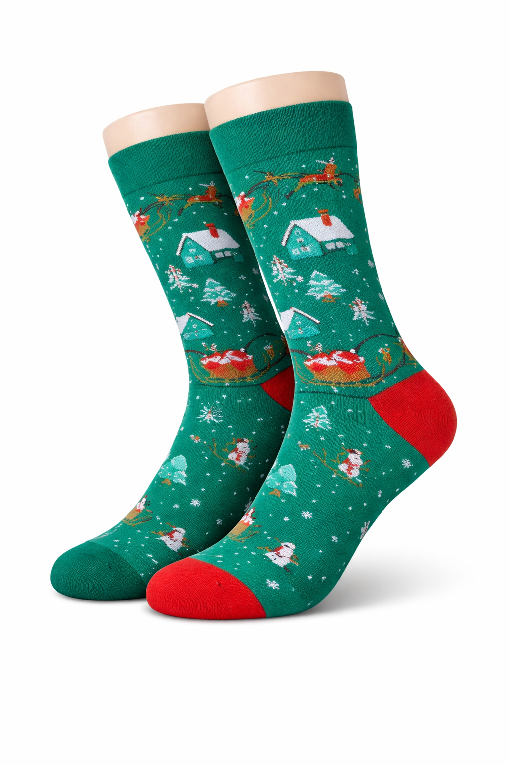 Green Christmas Cabin