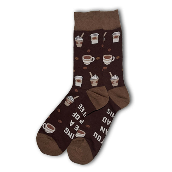 Brown Coffee Cup Socks