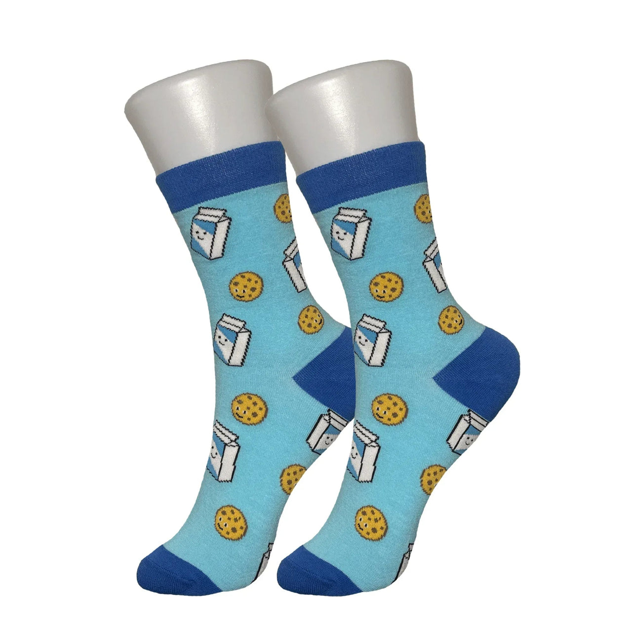 Blue Cookies and Milk Socks