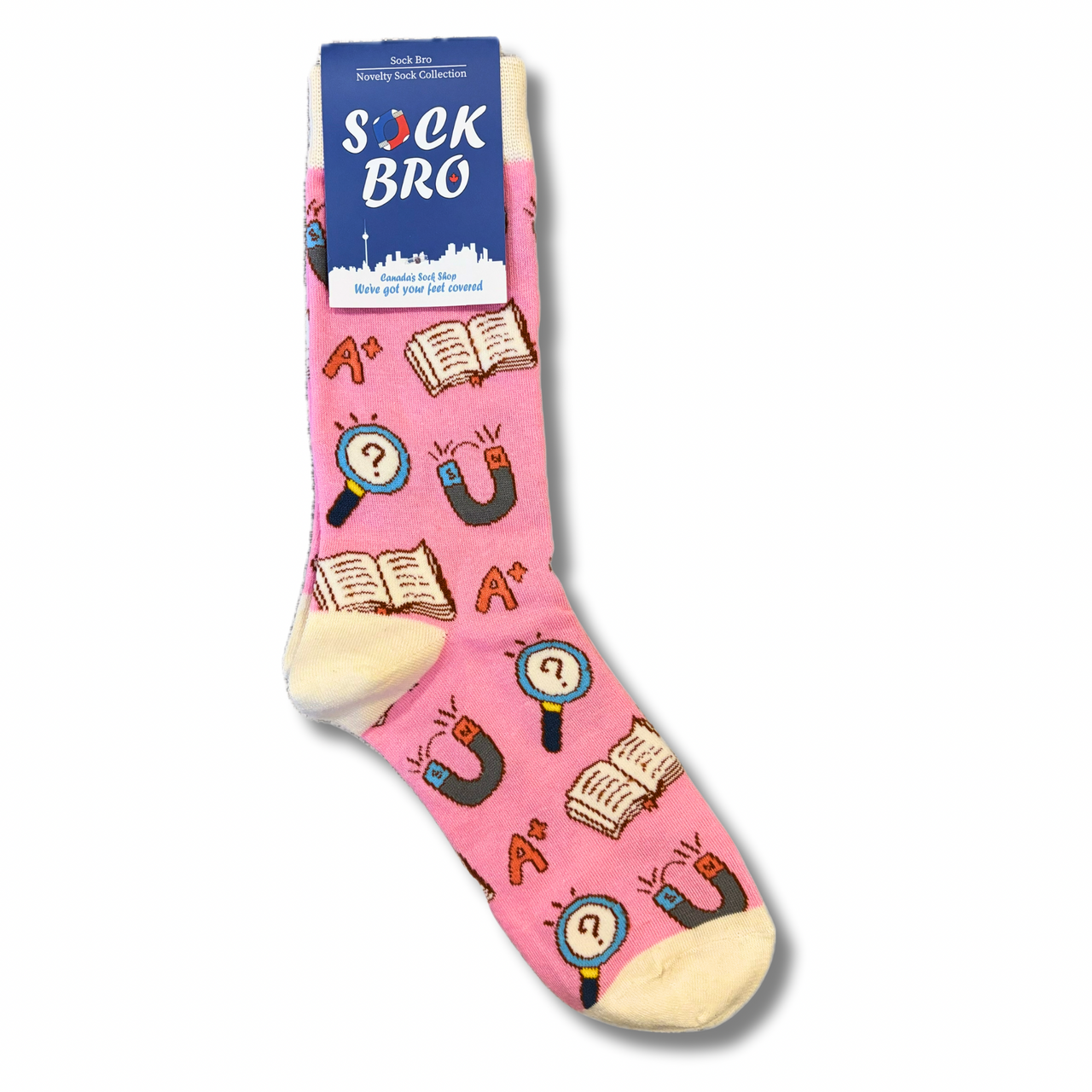 Pink Reading Socks