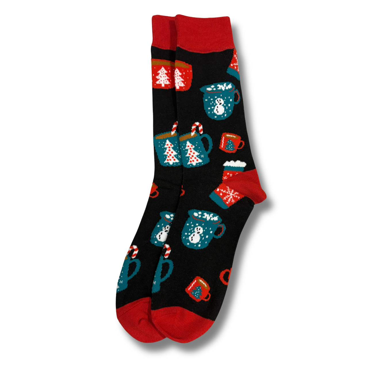 Black Hot Chocolate Christmas Socks