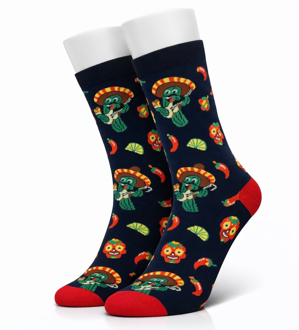 Spicy Fiesta Cactus Socks