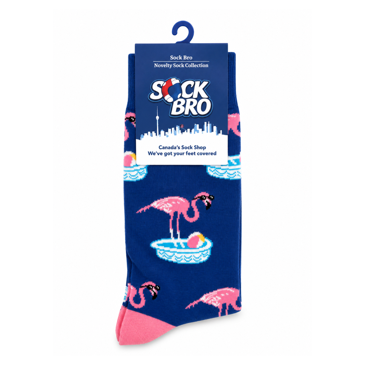 Pink Flamingo Bath Socks