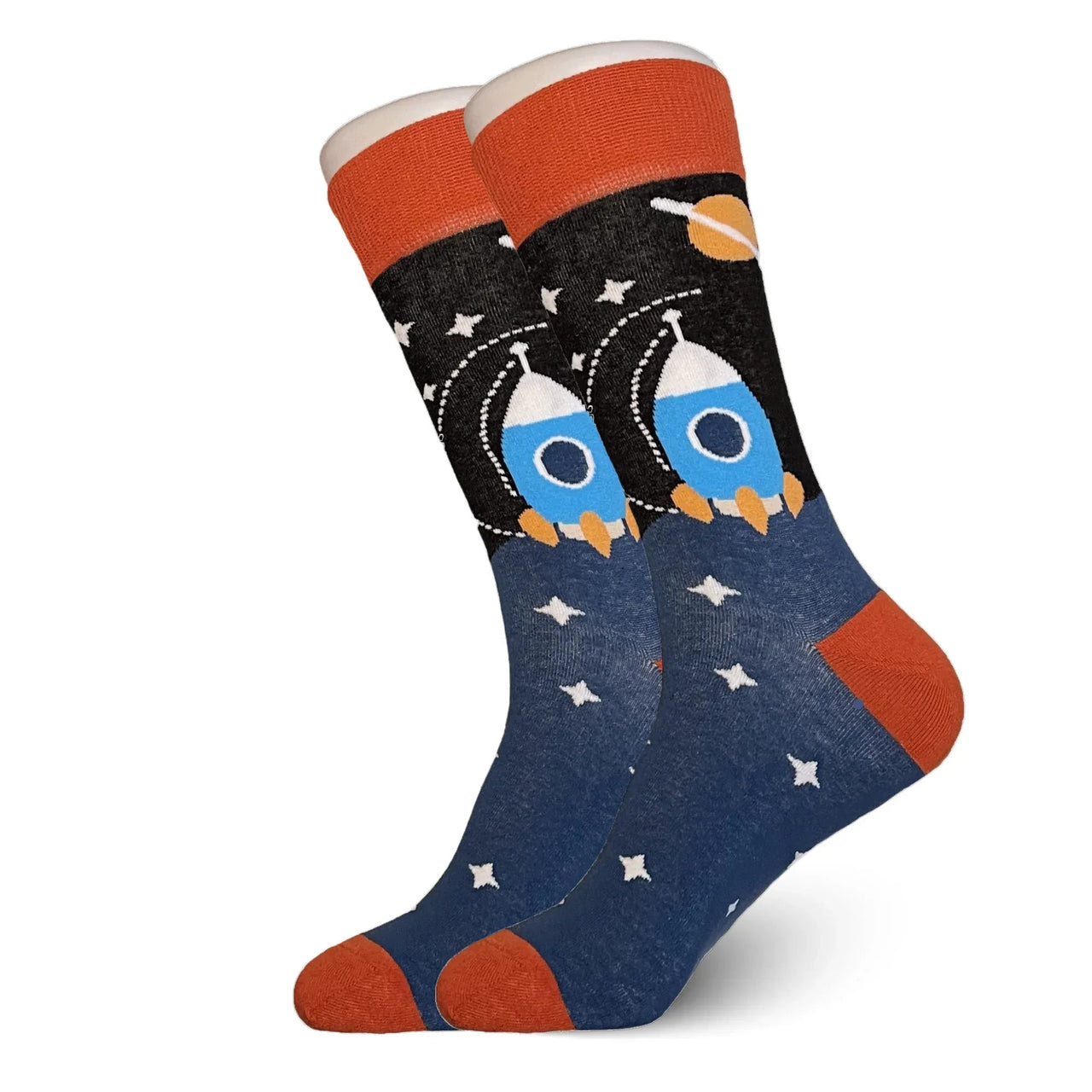 Black Spaceship Socks