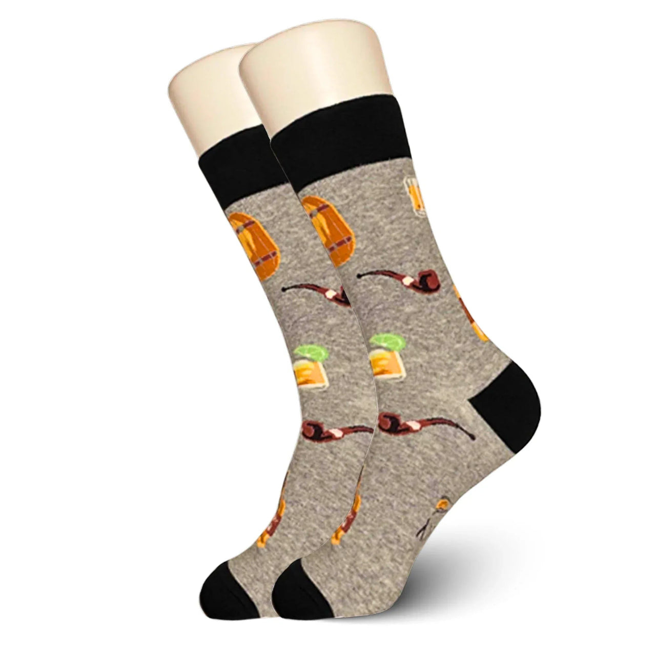 Grey Whiskey Socks