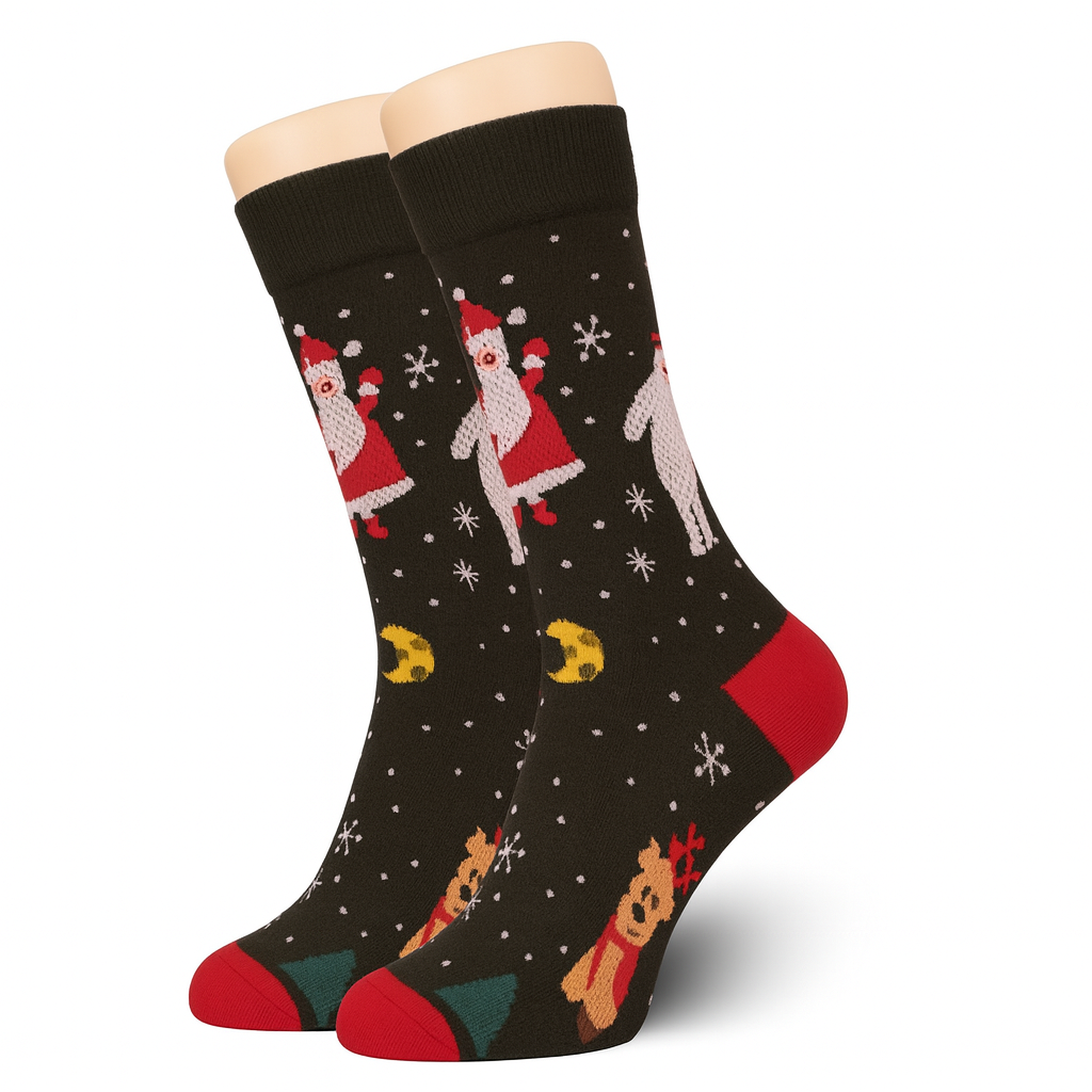 Black Christmas Socks