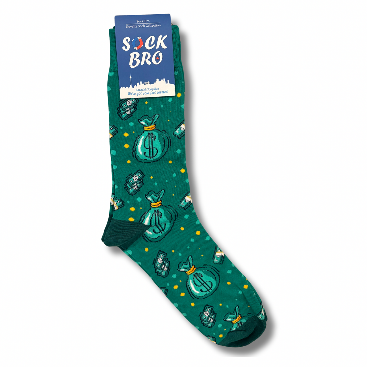 Green Money Bags Socks