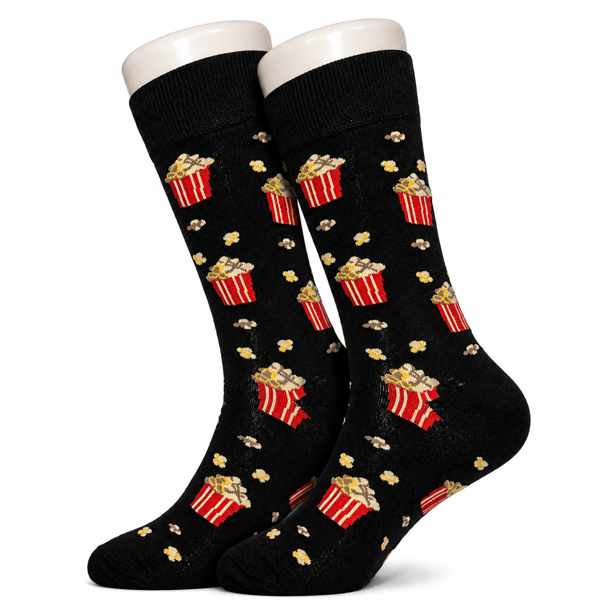 Black Popcorn Socks