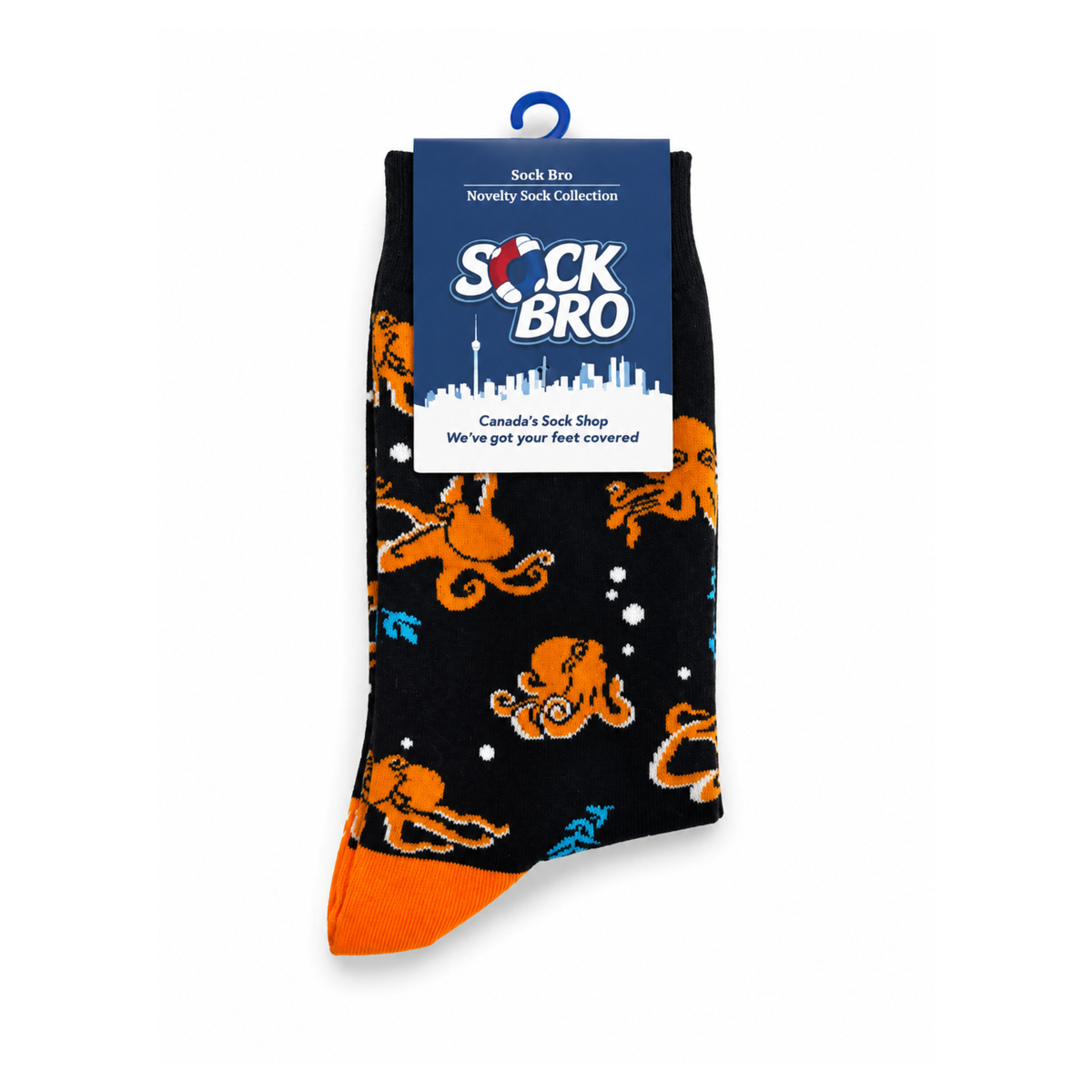 Orange Octopus Socks