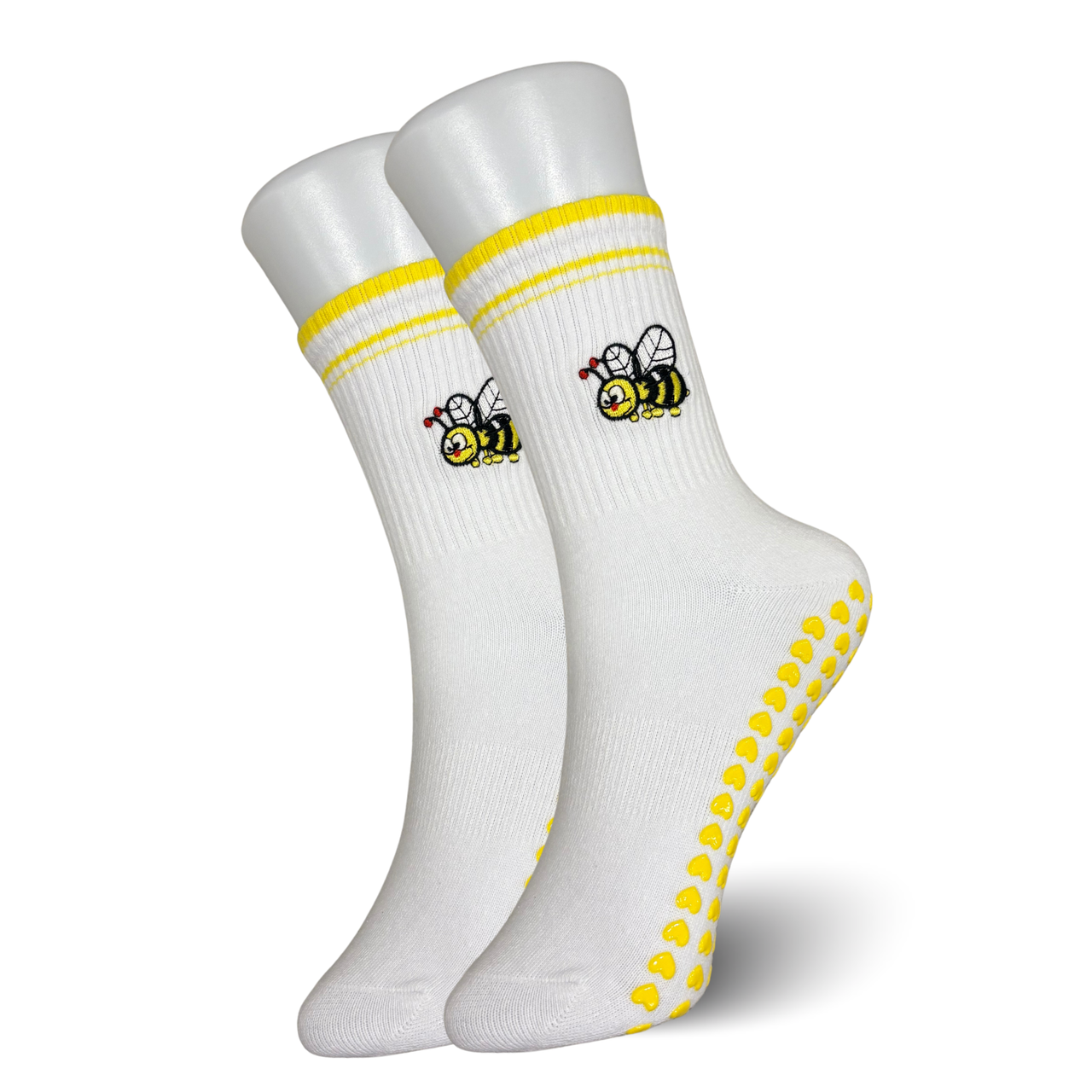 Bumble Bee Pilates Socks