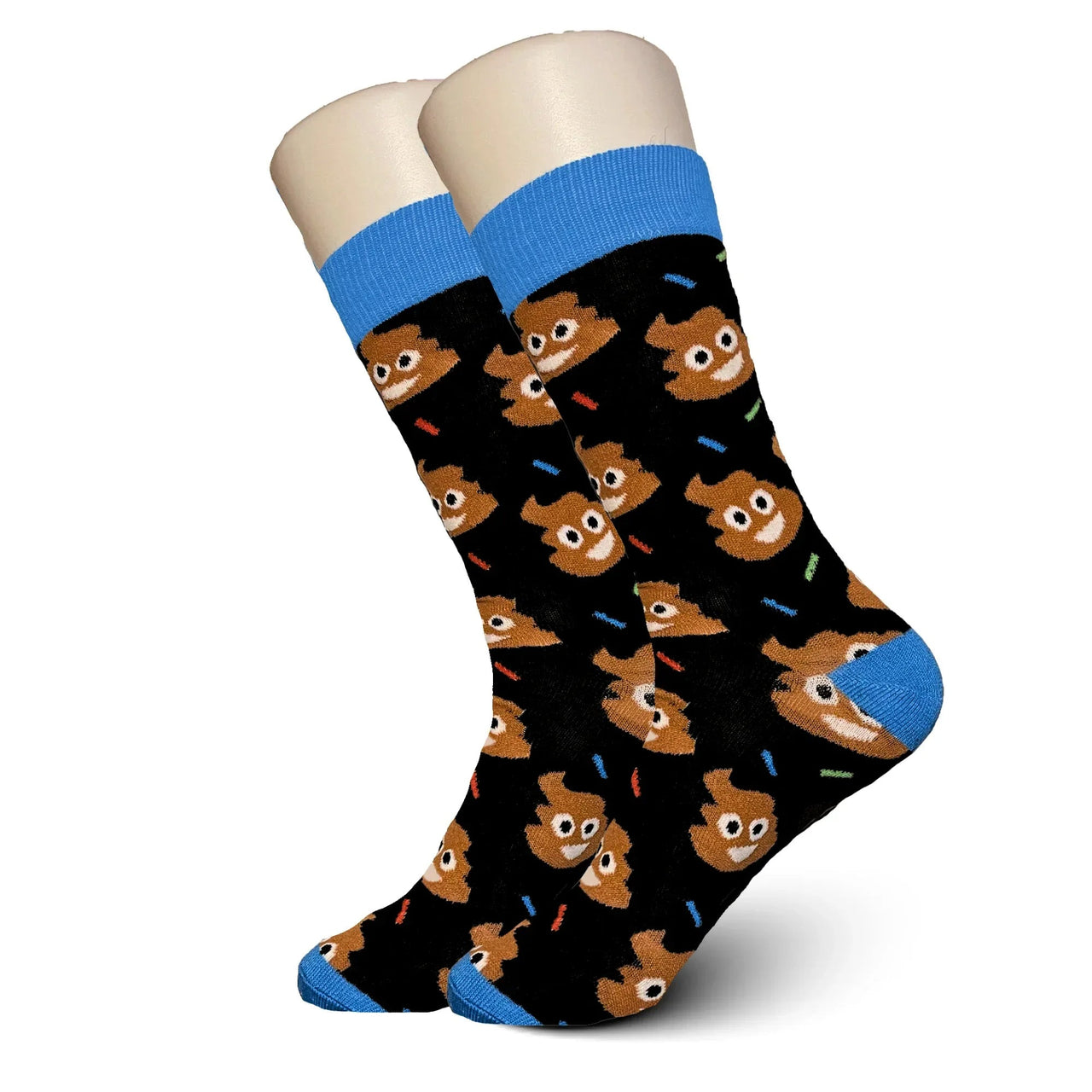 Black Poo Emoji Socks