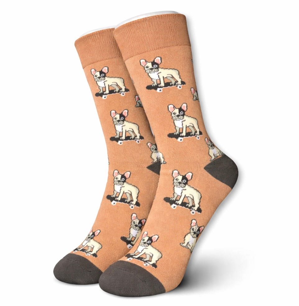 Skateboarding Dog Socks